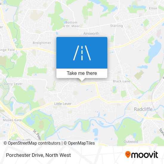 Porchester Drive map