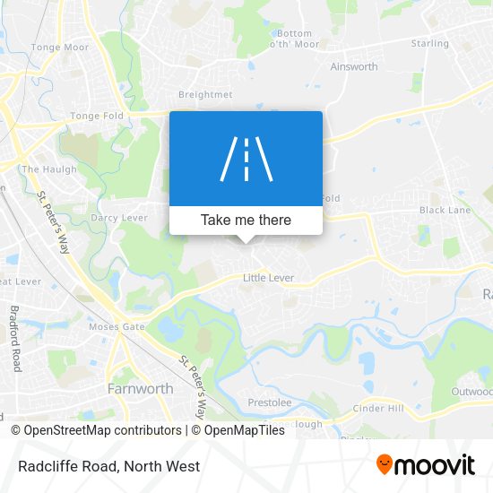 Radcliffe Road map