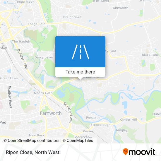 Ripon Close map