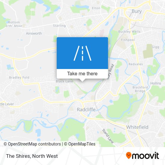 The Shires map