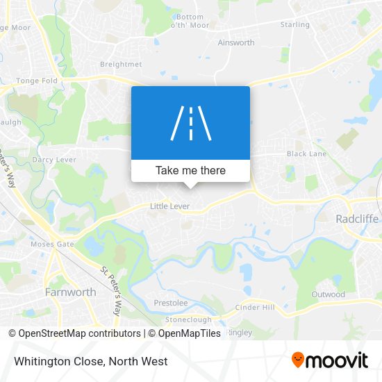 Whitington Close map