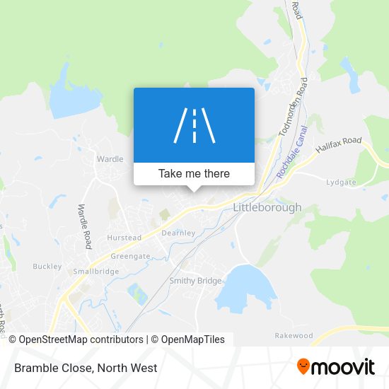 Bramble Close map
