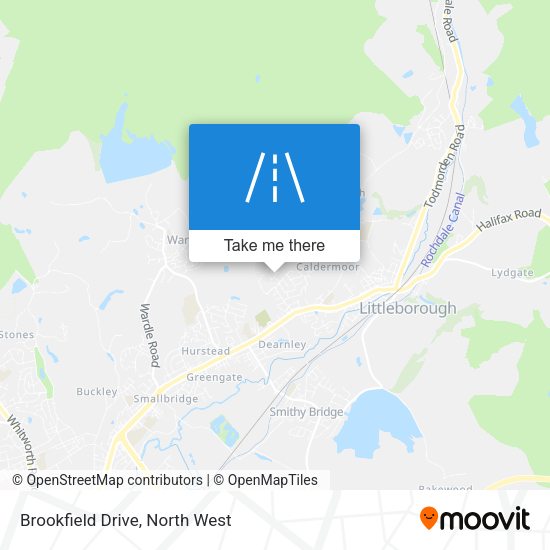Brookfield Drive map