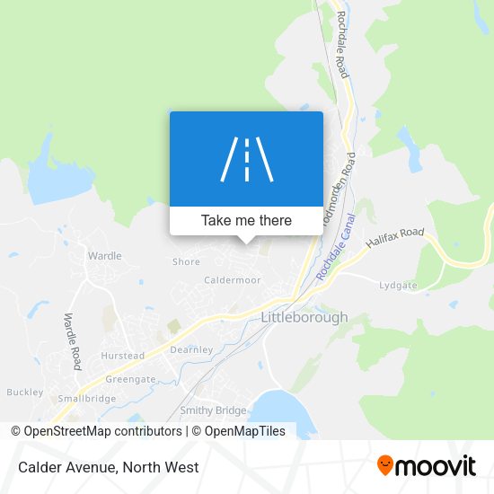Calder Avenue map