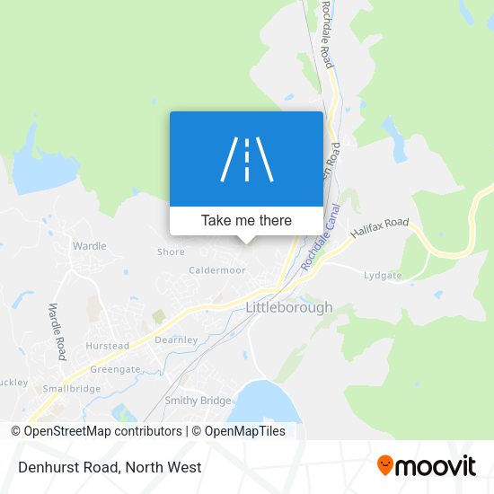 Denhurst Road map