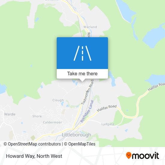 Howard Way map