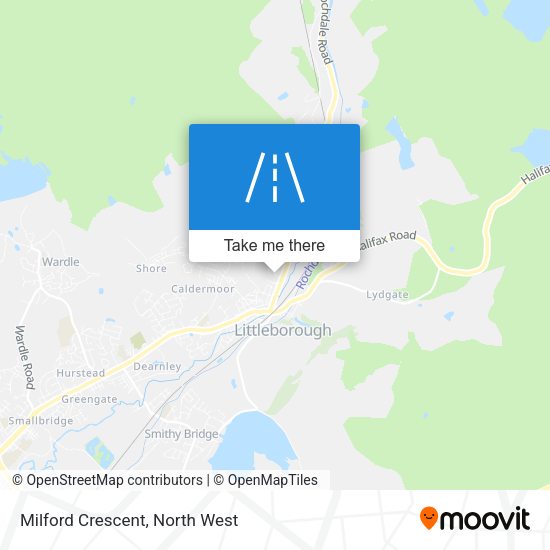 Milford Crescent map