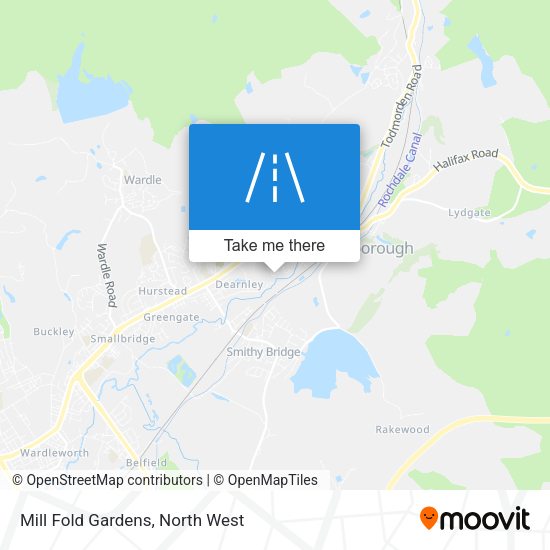 Mill Fold Gardens map