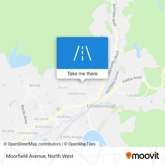 Moorfield Avenue map
