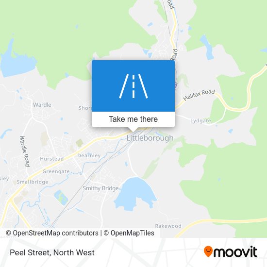 Peel Street map