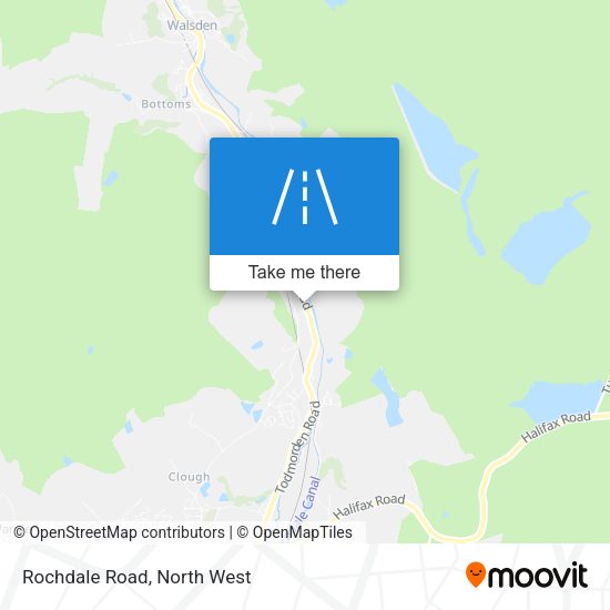 Rochdale Road map