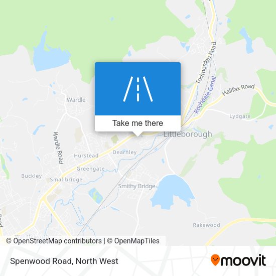 Spenwood Road map