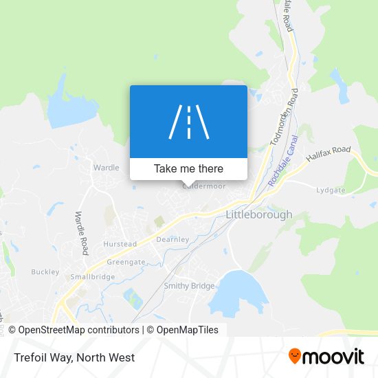 Trefoil Way map