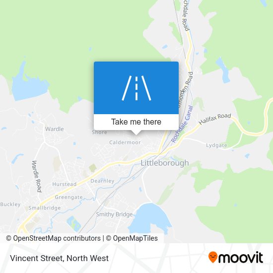Vincent Street map