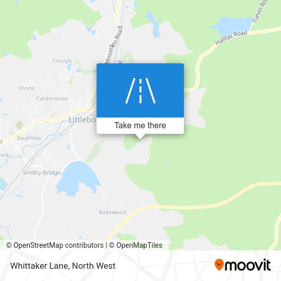 Whittaker Lane map