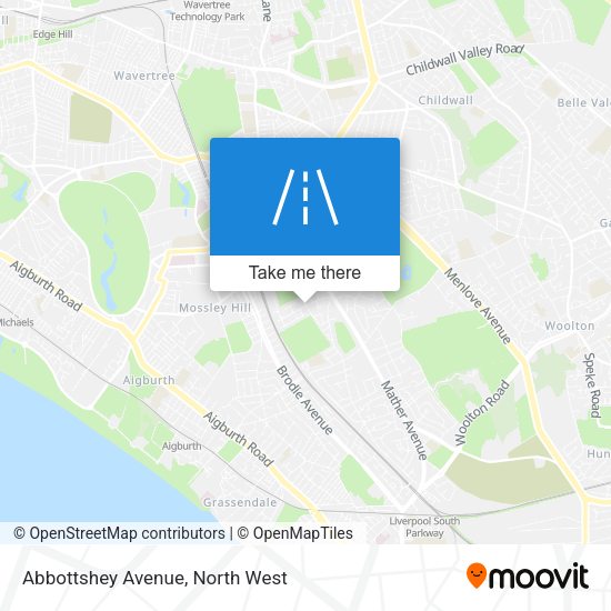 Abbottshey Avenue map