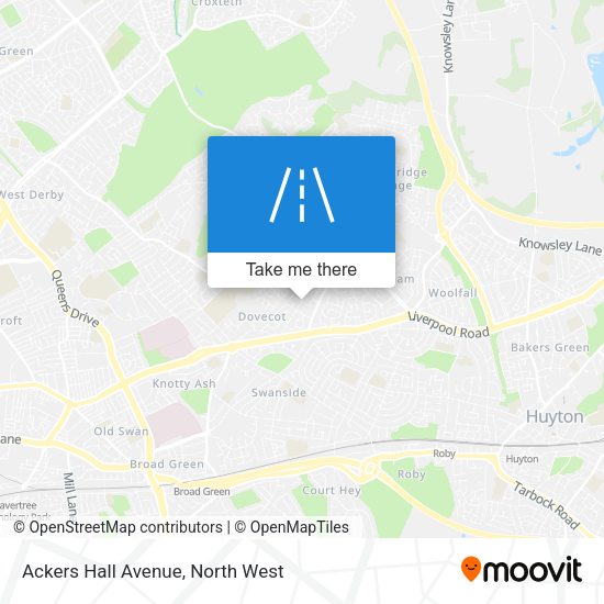 Ackers Hall Avenue map