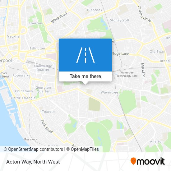How to get to Acton Way in Liverpool by Bus or Train?