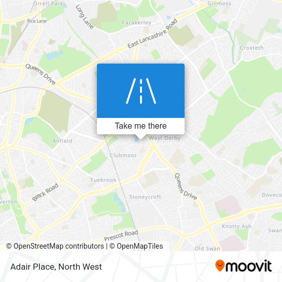 Adair Place map