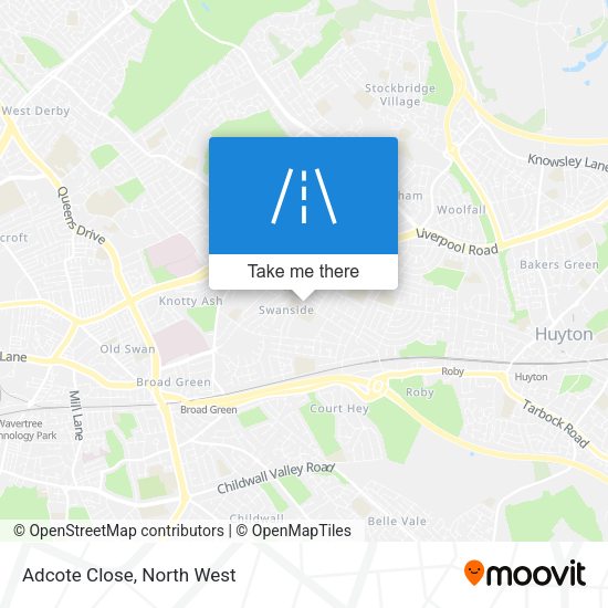 Adcote Close map