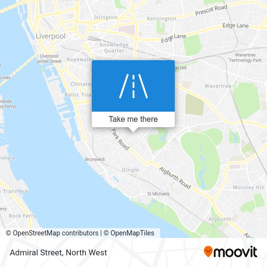 Admiral Street map