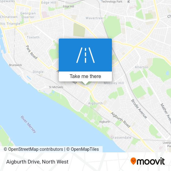 Aigburth Drive map