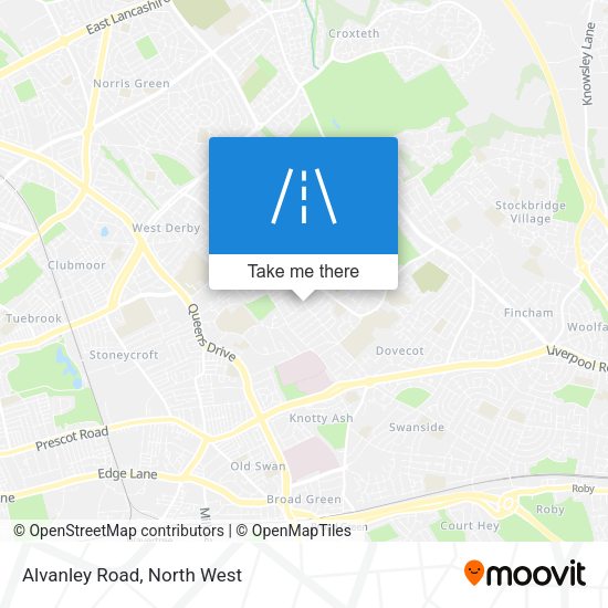 Alvanley Road map