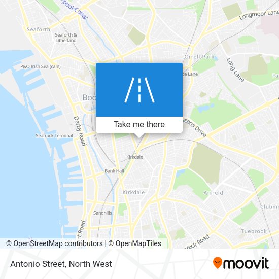 Antonio Street map