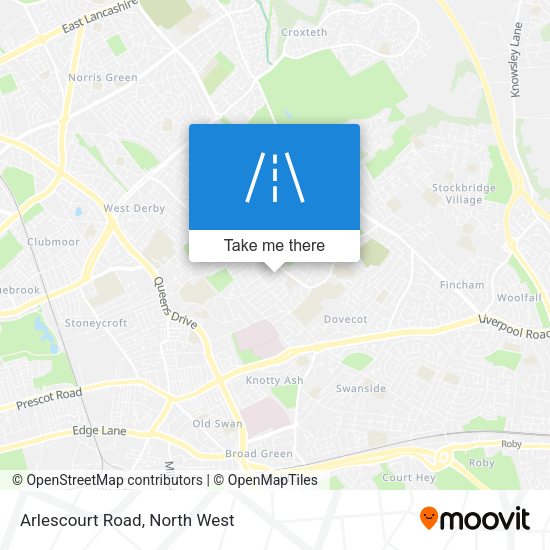 Arlescourt Road map