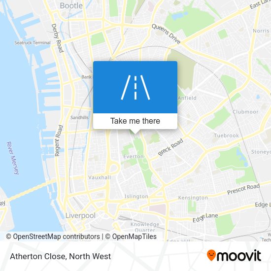 Atherton Close map