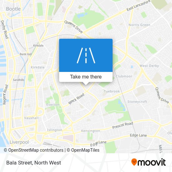 Bala Street map