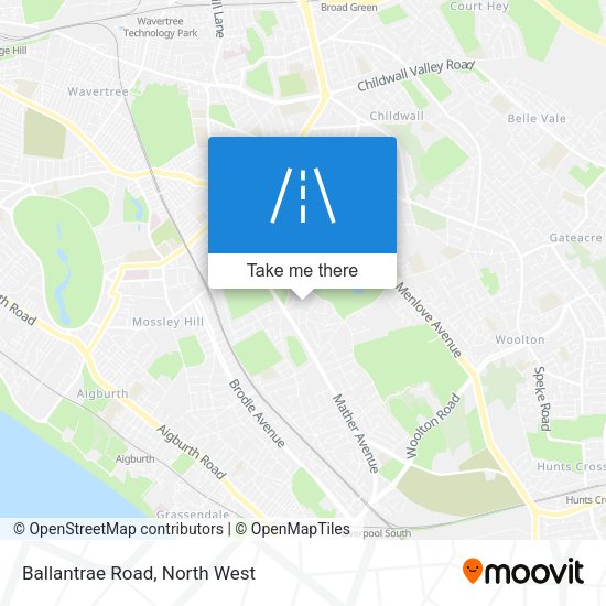 Ballantrae Road map