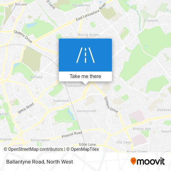 Ballantyne Road map