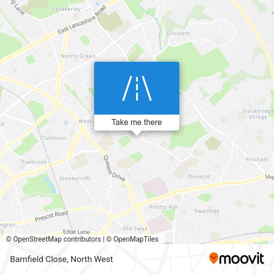 Barnfield Close map
