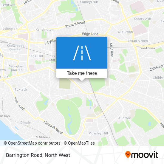 Barrington Road map