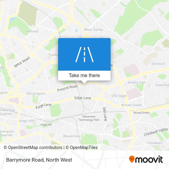 Barrymore Road map