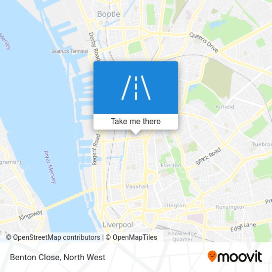 Benton Close map