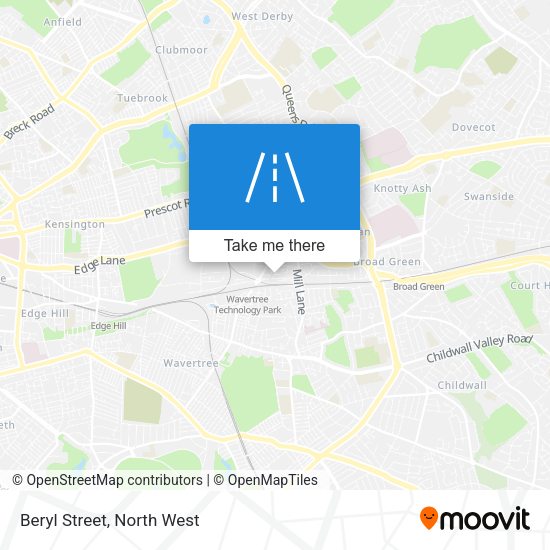 Beryl Street map