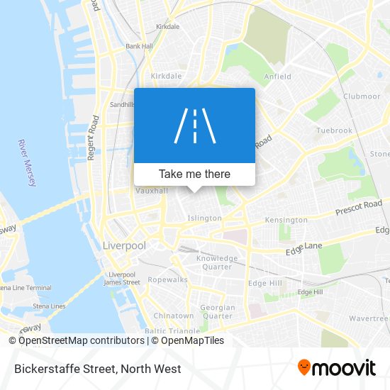 Bickerstaffe Street map