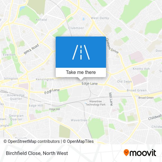 Birchfield Close map