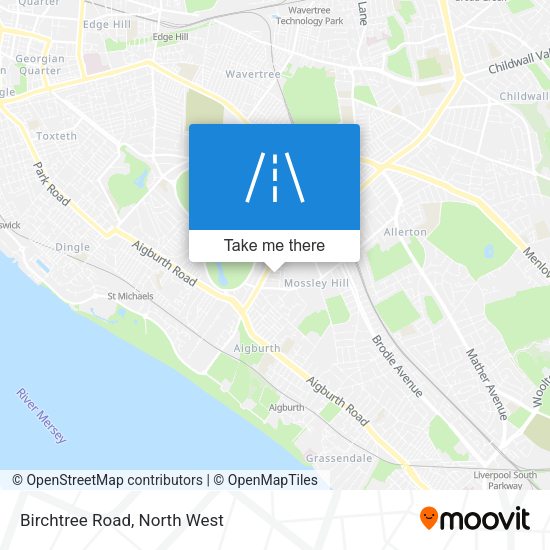 Birchtree Road map