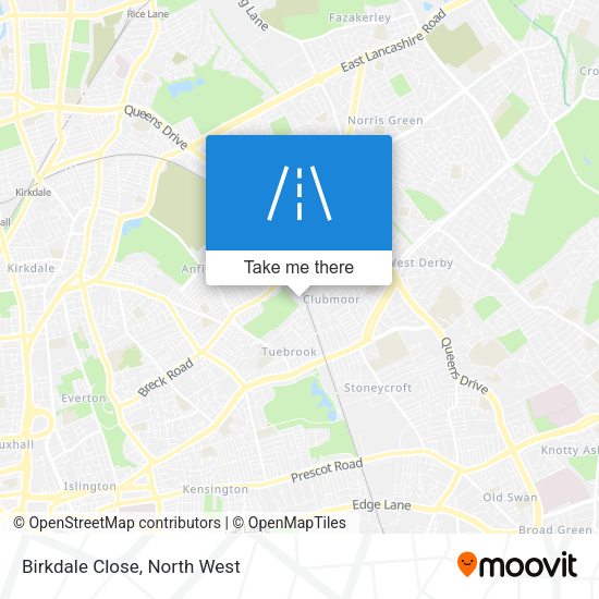 Birkdale Close map