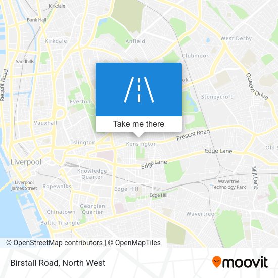 Birstall Road map