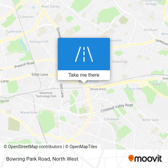 Bowring Park Road map