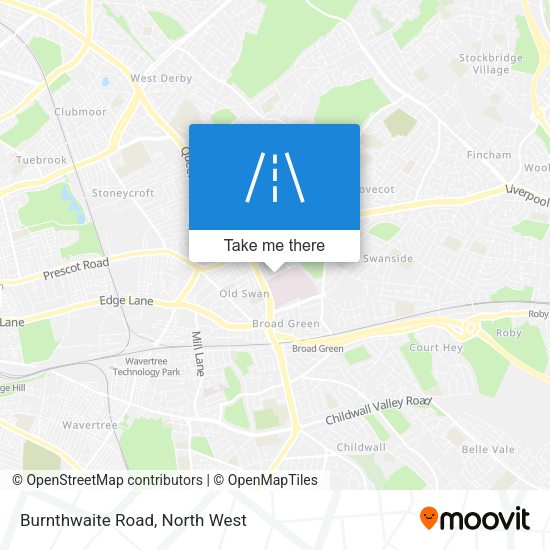 Burnthwaite Road map