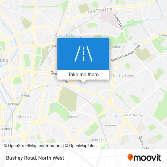 Bushey Road map