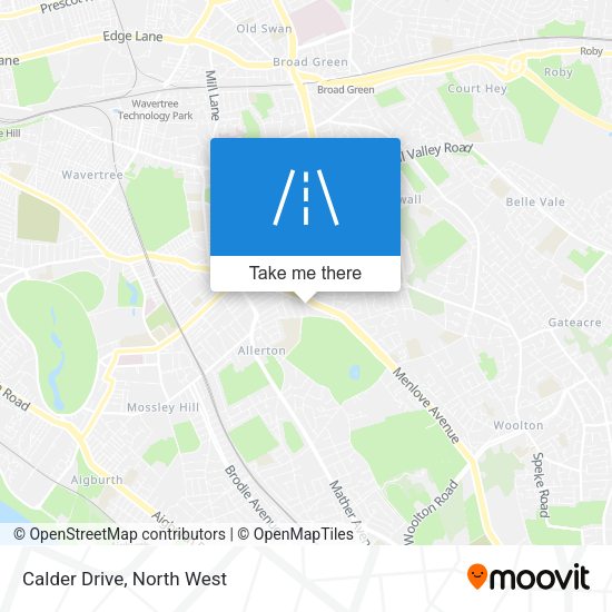 Calder Drive map