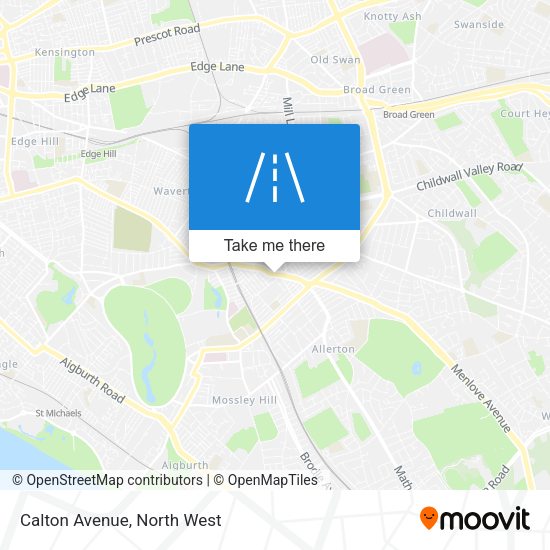 Calton Avenue map