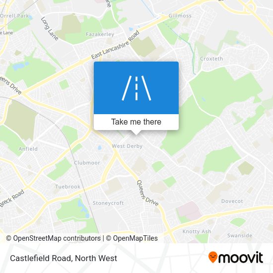 Castlefield Road map