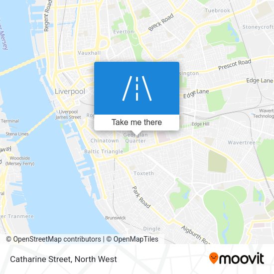 Catharine Street map